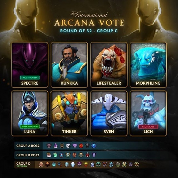 Spectre и Tinker прошли в следующий этап голосования за Arcana | Dota 2
